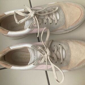 Cole Haan Women's Cream and Pink Sneakers
